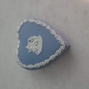 Wedgwood England Jasperware Heart Trinket Box